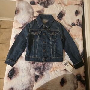 Kids Denim Polo Jacket